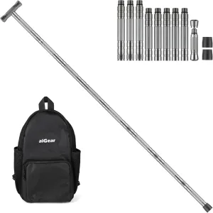 aiGear Tactical Walking Stick Outdoor Hiking Stick Trekking Poles for Outdoor Adventures, Trekking, Survival Hiking