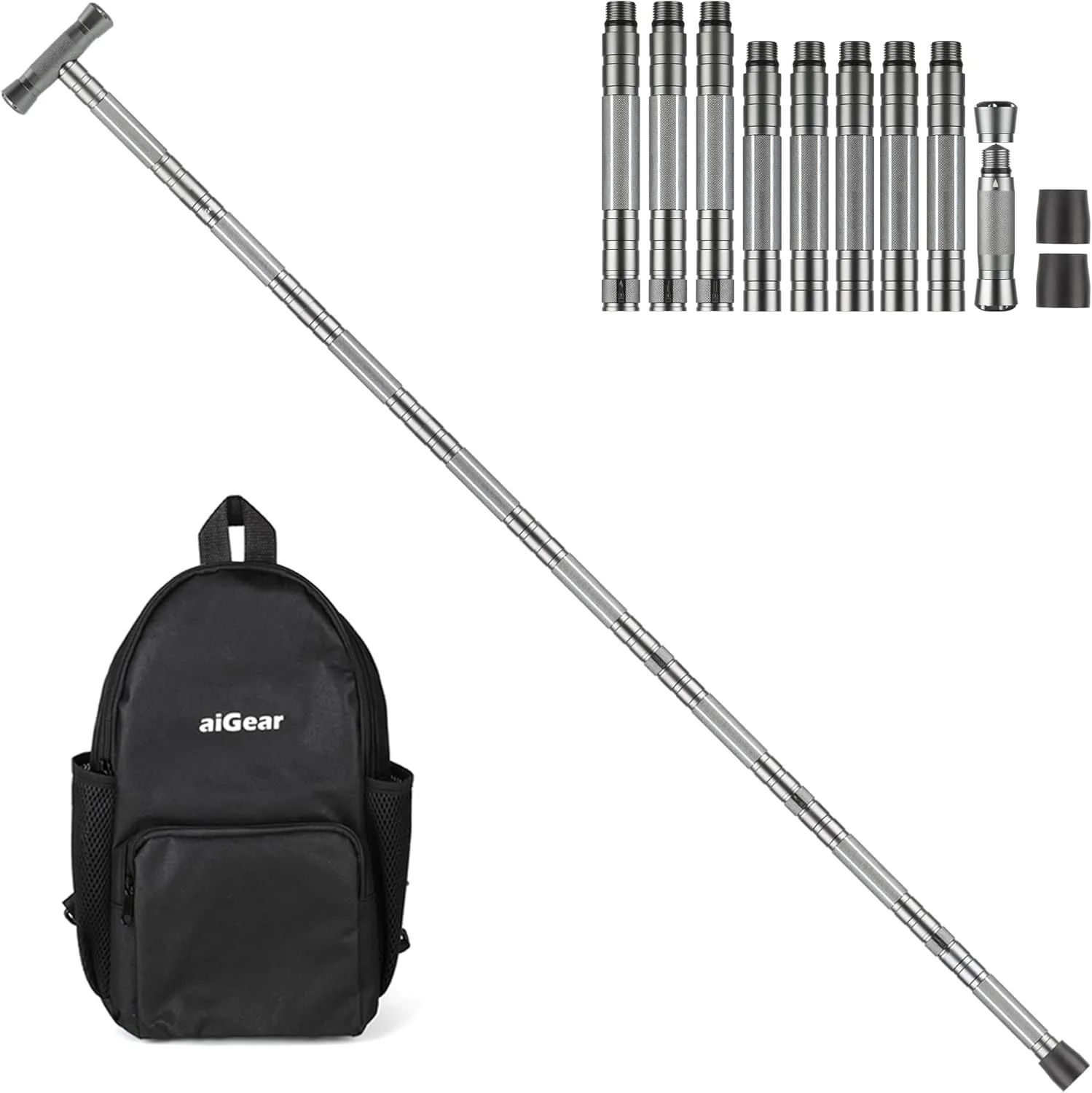 aiGear Tactical Walking Stick Outdoor Hiking Stick Trekking Poles for Outdoor Adventures, Trekking, Survival Hiking