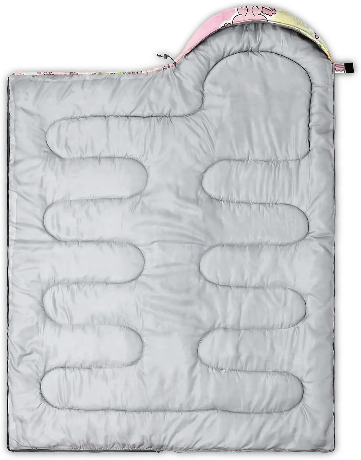 AILONEN Black & Gold King Crown Sleeping Bag for Boys Girls,Warm and Cool Weather,Lightweight,Waterproof Backpacking,King and Queen Money Dollar Printed Sleeping Bag for Camping