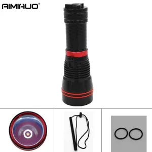 AIMIHUO L2 LED Diving Flashlight Outdoor Powerful Waterproof Flashlight Underwater 100M LED Torch Lamp For 18650/26650 Battery