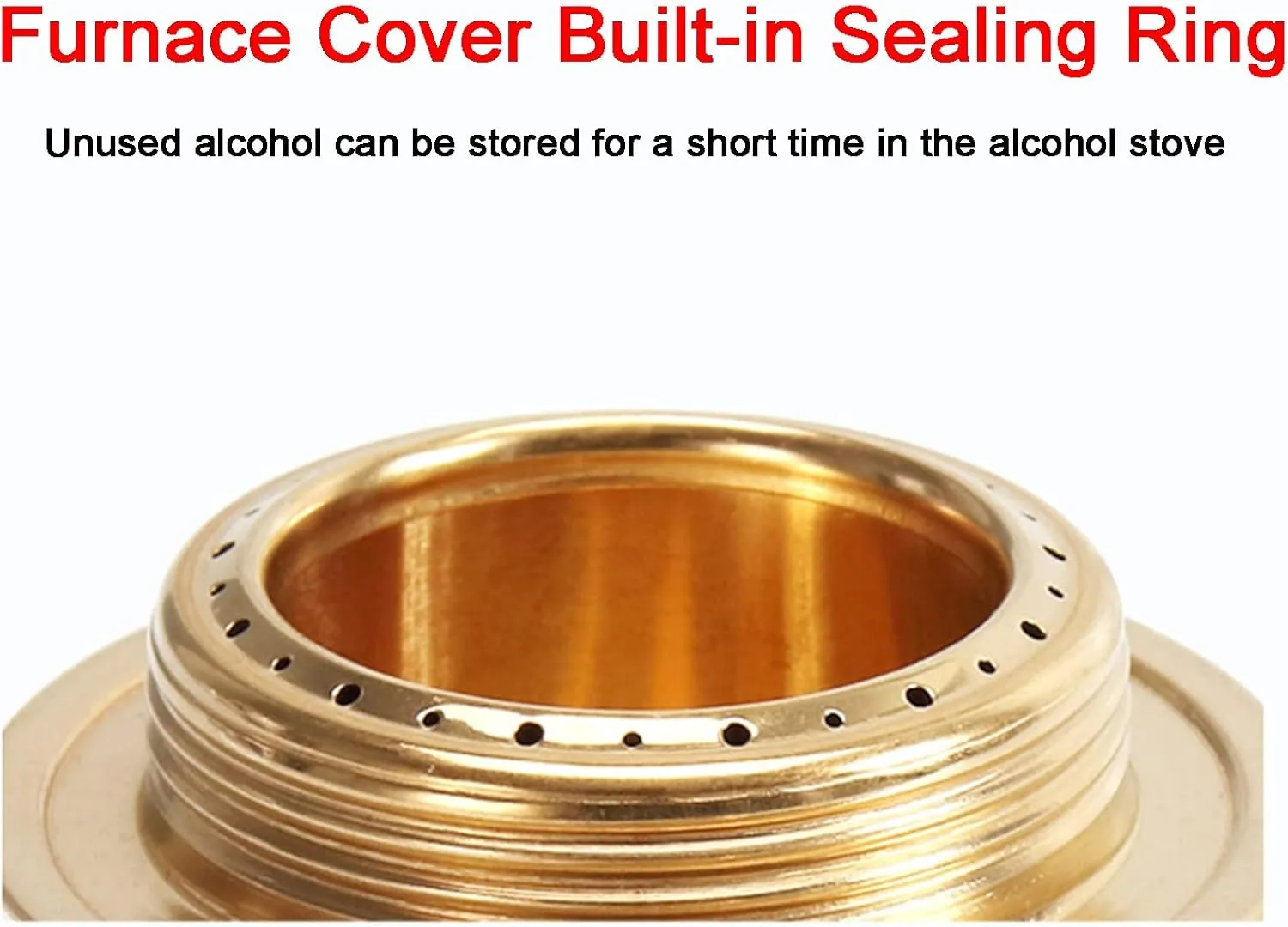Alcohol Stove for Backpacking, Mini Camping Stove Ultralight Portable Alcohol Burner Aluminum Copper Spirit Stove for Outdoor Hiking BBQ Boil Water Cooking Picnic Stove(Silver)