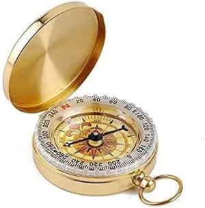 ALFAMART HT Compass Outdoor Multi-Function Metal Compass with Luminous Pocket Watch