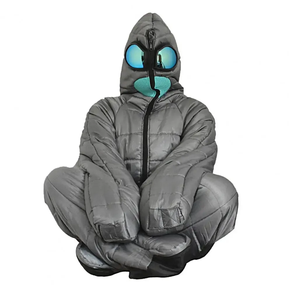 All-Weather Alien Sleeping Bag: Waterproof Camping Gear for Universal Comfort