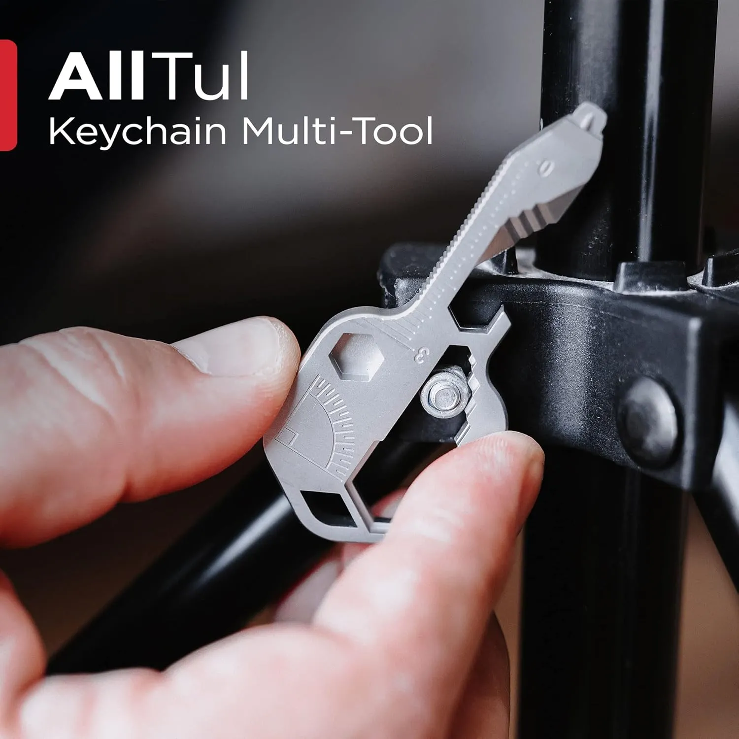 AllTul Ghost - KeySmart Multitool, 16-in-1 Bottle Opener, TSA Approved, Multifunction Key Shaped Pocket Multi-Tool