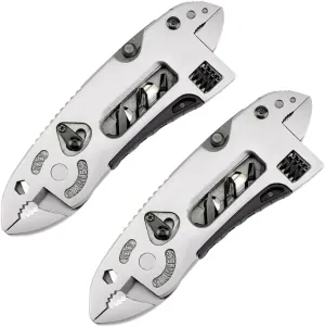 Angoily 2pcs Foldable Pliers Survival Emergency Gear for Camping Multitool Set Wire Cutters Wrench