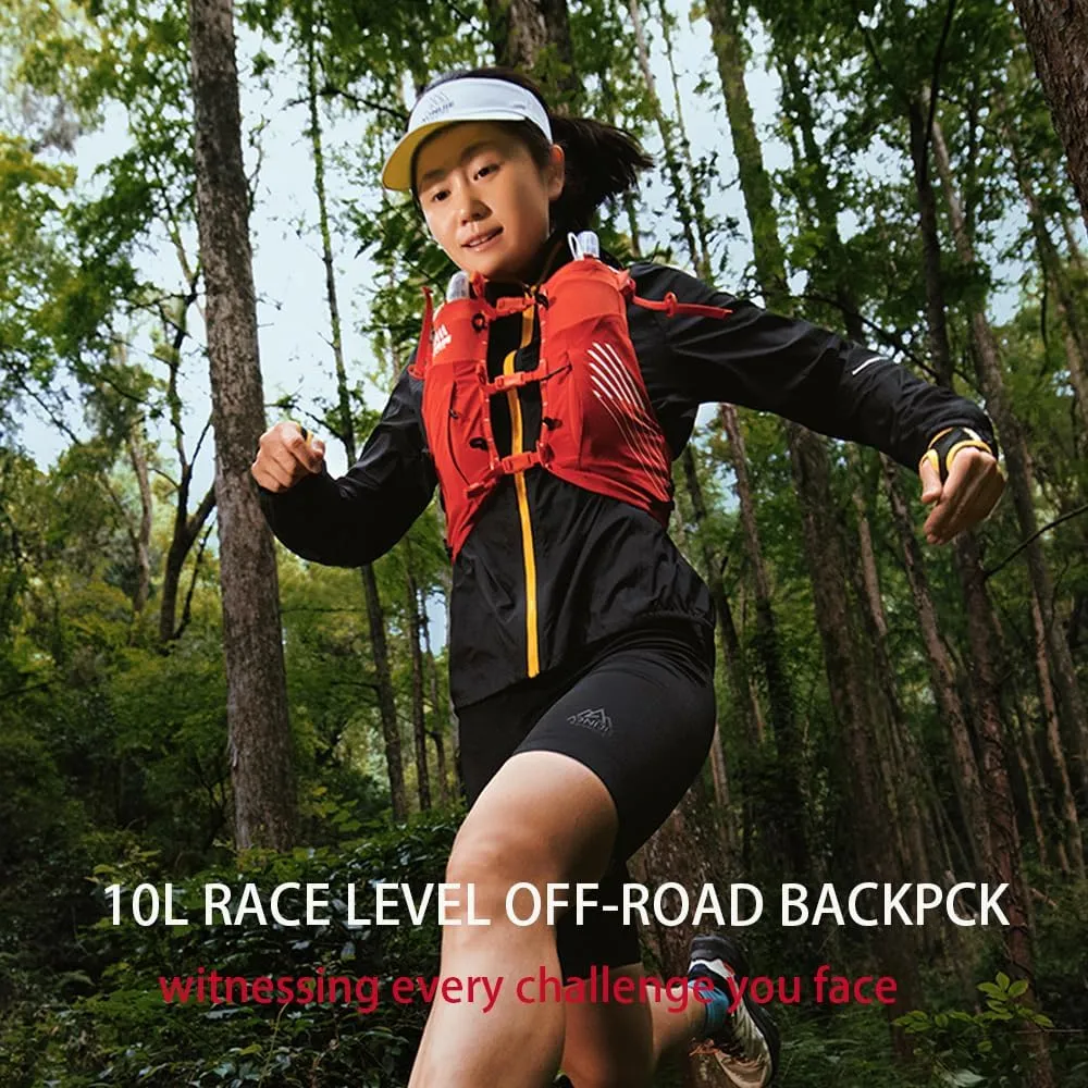 AONIJIE 10L Lightweight Trail Running Vest, Hydration Pack for Men Women, Climbing Hiking Mountaineering Hydration Vest