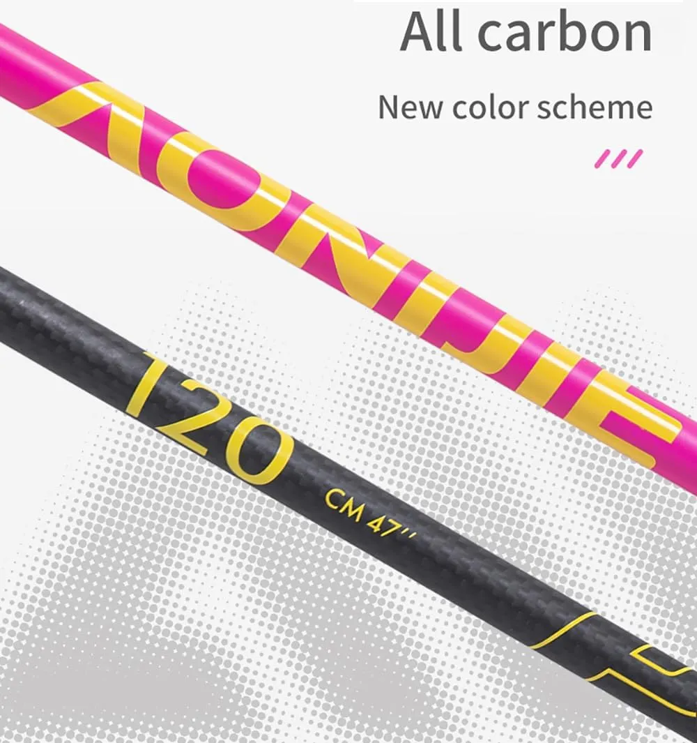 AONIJIE 2 Pieces Hiking Sticks Carbon Fiber Folding Ultra-Light Trekking Poles for Hiking and Camping