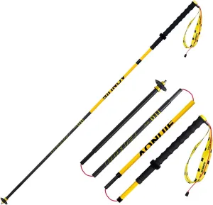 AONIJIE 2 Pieces Hiking Sticks Carbon Fiber Folding Ultra-Light Trekking Poles for Hiking and Camping