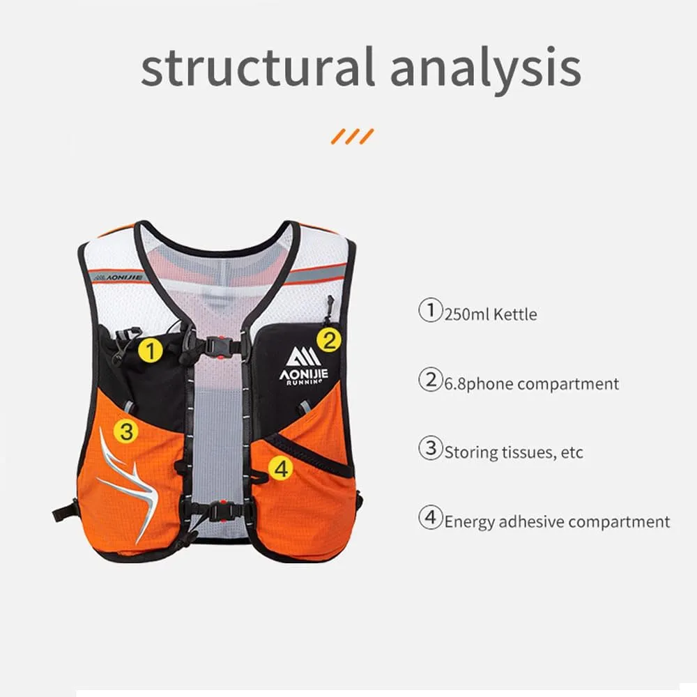 AONIJIE Children's Hydration Backpack, Lightweight 3L Children's Running Backpack Suitable for Hiking, Trail Running
