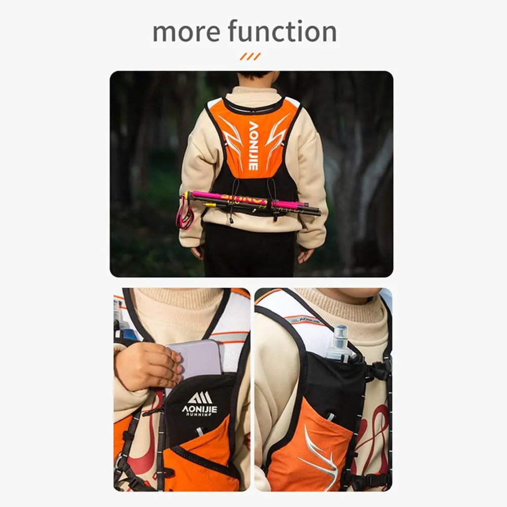 AONIJIE Children's Hydration Backpack, Lightweight 3L Children's Running Backpack Suitable for Hiking, Trail Running