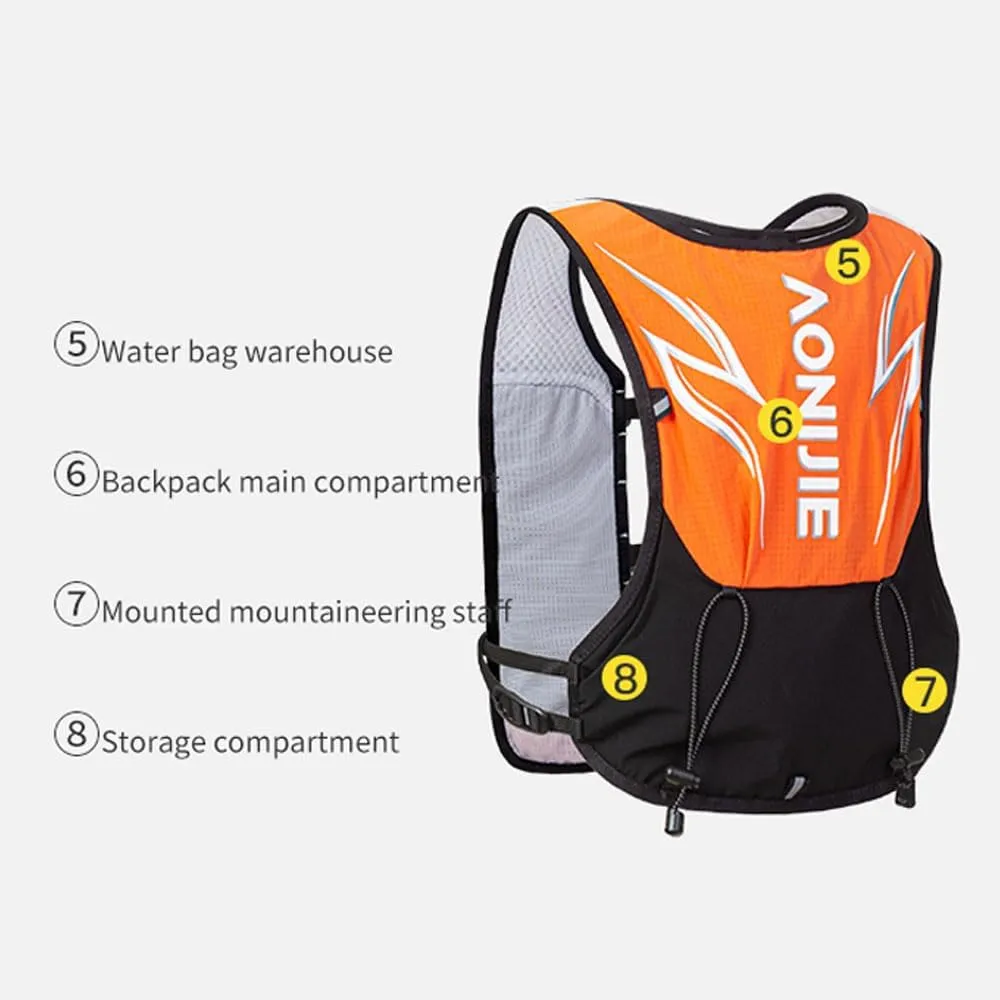 AONIJIE Children's Hydration Backpack, Lightweight 3L Children's Running Backpack Suitable for Hiking, Trail Running