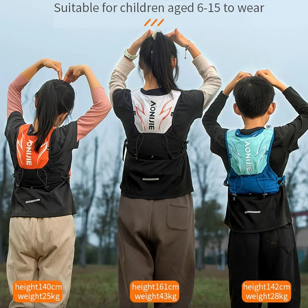 AONIJIE Children's Hydration Backpack, Lightweight 3L Children's Running Backpack Suitable for Hiking, Trail Running
