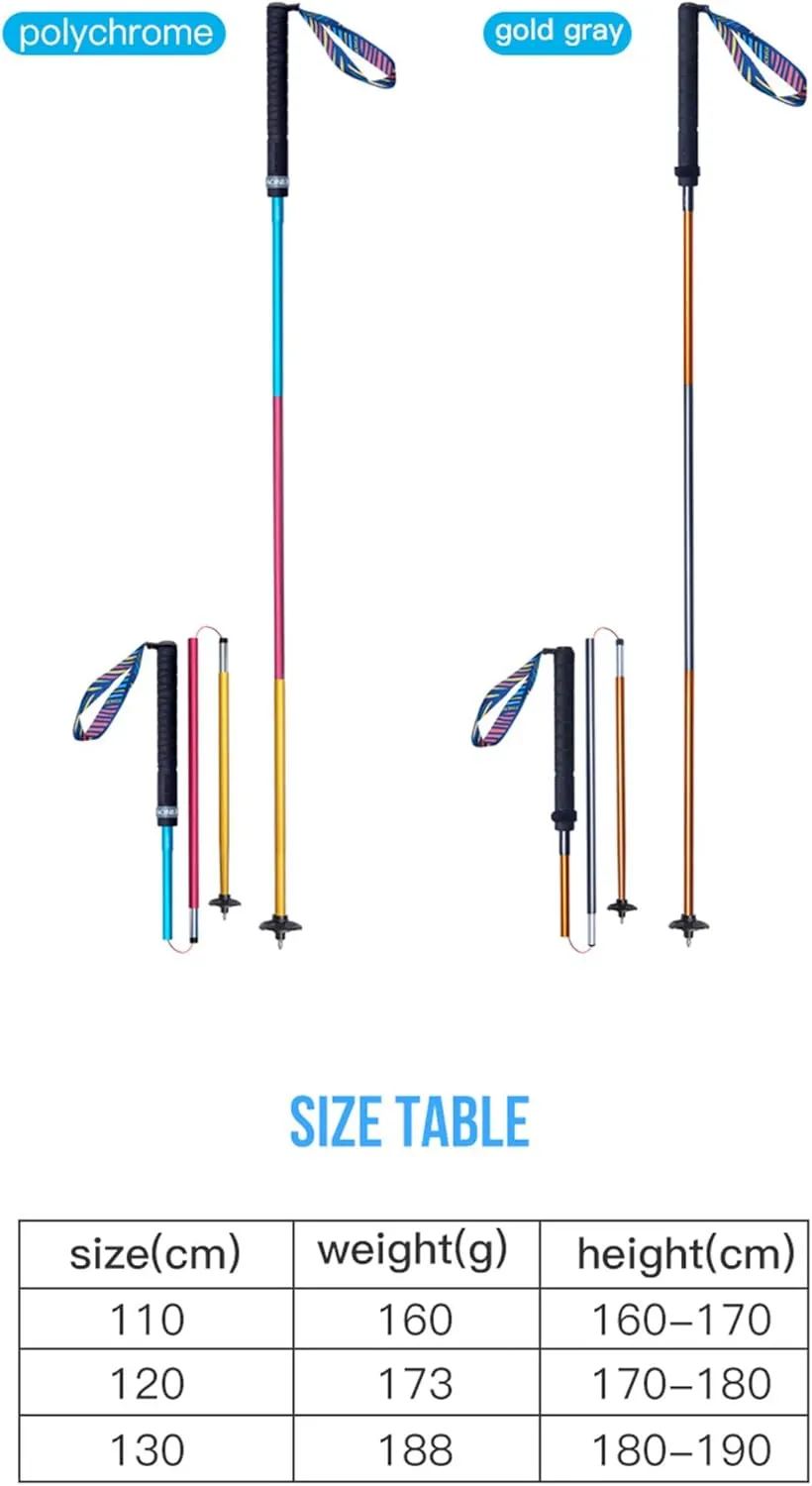AONIJIE Folding Ultralight 7075 Aluminum Alloy Trekking Poles Quick Lock Trekking Hiking Pole Walking Stick