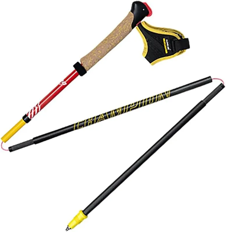 AONIJIE Lightweight 2 pcs Folding Carbon Fiber Trekking Poles with Quick Lock System - Ideal for Hiking, Camping, and Adventures