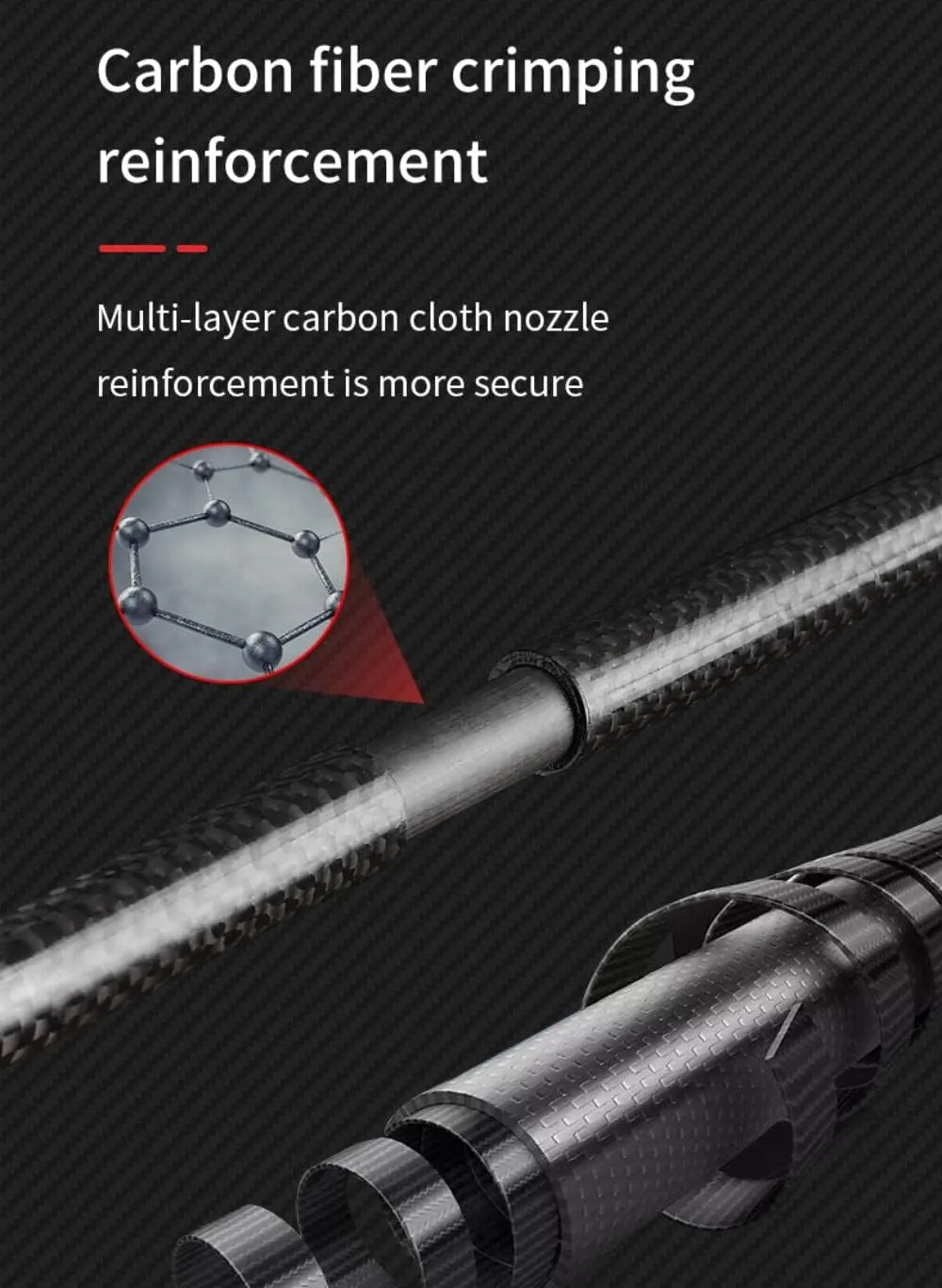 AONIJIE Trekking Poles -2 Ultralight Collapsible Carbon Fiber Hiking Poles with Anti-Shock and Quick Lock System, Folding Walking Sticks for Hiking, Camping
