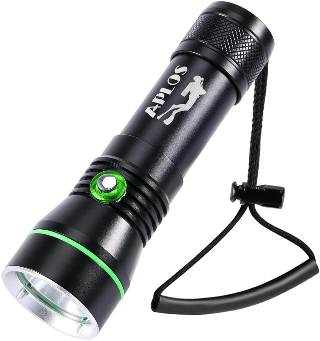 APLOS AP30C 3000lm Diving Flashlight - 3 Modes, Power Indicator, IPX8 Waterproof