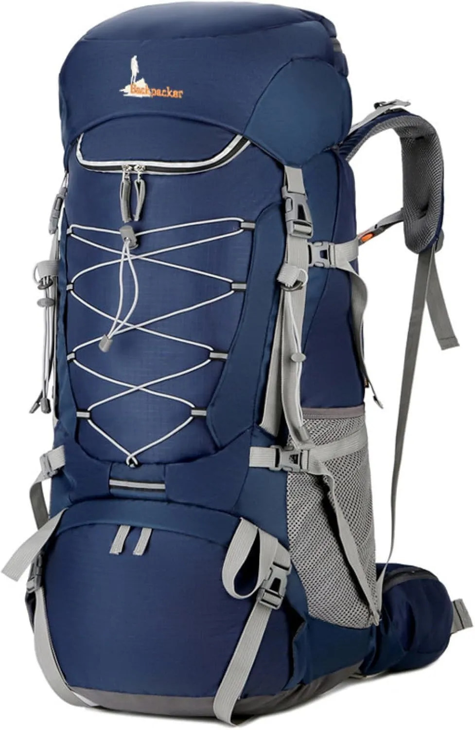 APLUSH Hiking Backpack High Capacity Lightweight Waterproof Camping Backpack Travel Daypack with Rain Cover,Blue b,75L