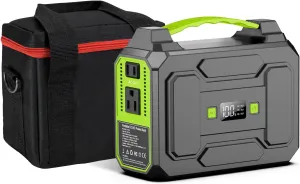 Apowking Portable Power Station Bank 100W with Carrying Case Bag Outdoor Camping Travel