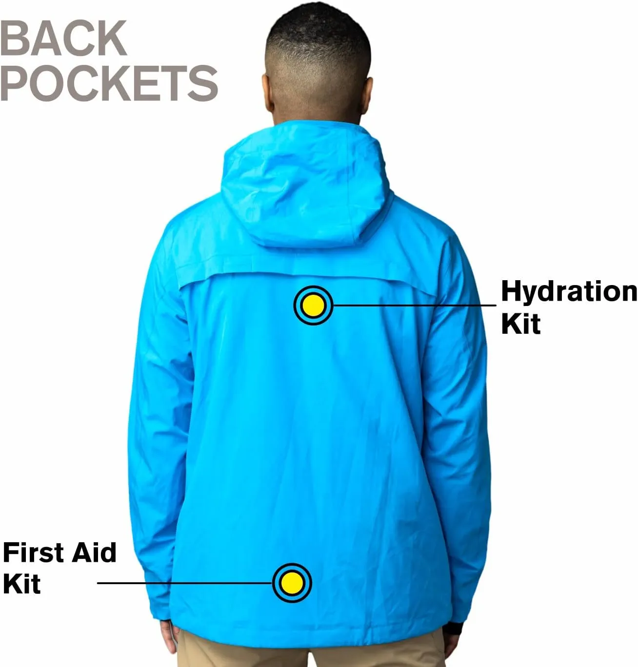 Apricoat Adventure 2.0 Warm Winter Jacket Insulated, Hooded, Waterproof and windproof Coat for Travelling, Hiking, Trekking