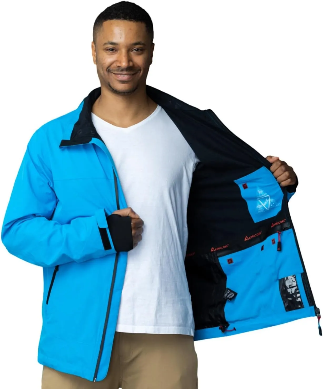Apricoat Adventure 2.0 Warm Winter Jacket Insulated, Hooded, Waterproof and windproof Coat for Travelling, Hiking, Trekking