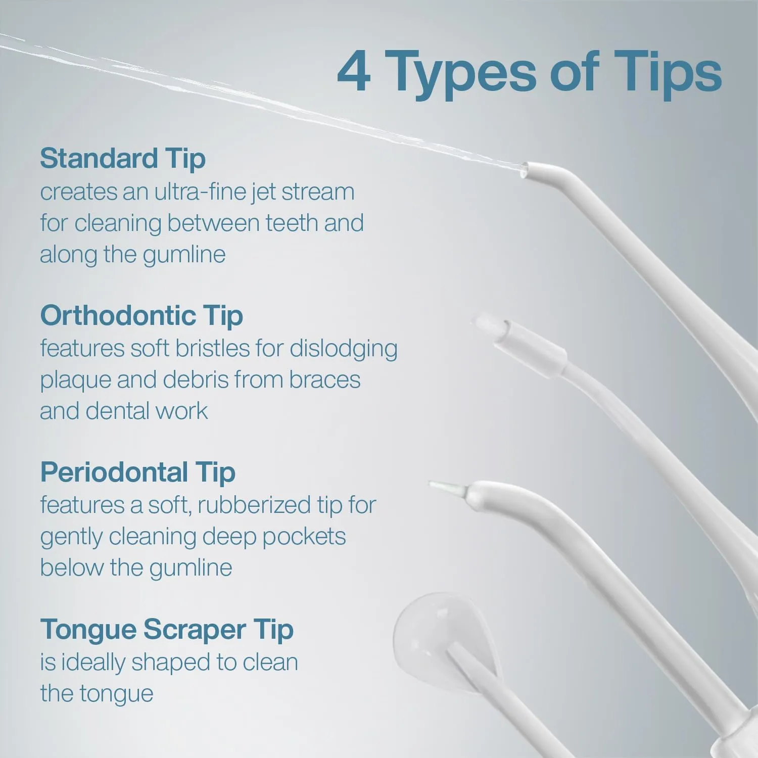 AquaSonic Water Flosser - Cordless Rechargeable Water Flossers for Teeth Cleaning - Waterproof Aqua Flosser, Portable Oral Irrigator for Dental Cleaning with 5 Jet Tips – Braces Home Travel