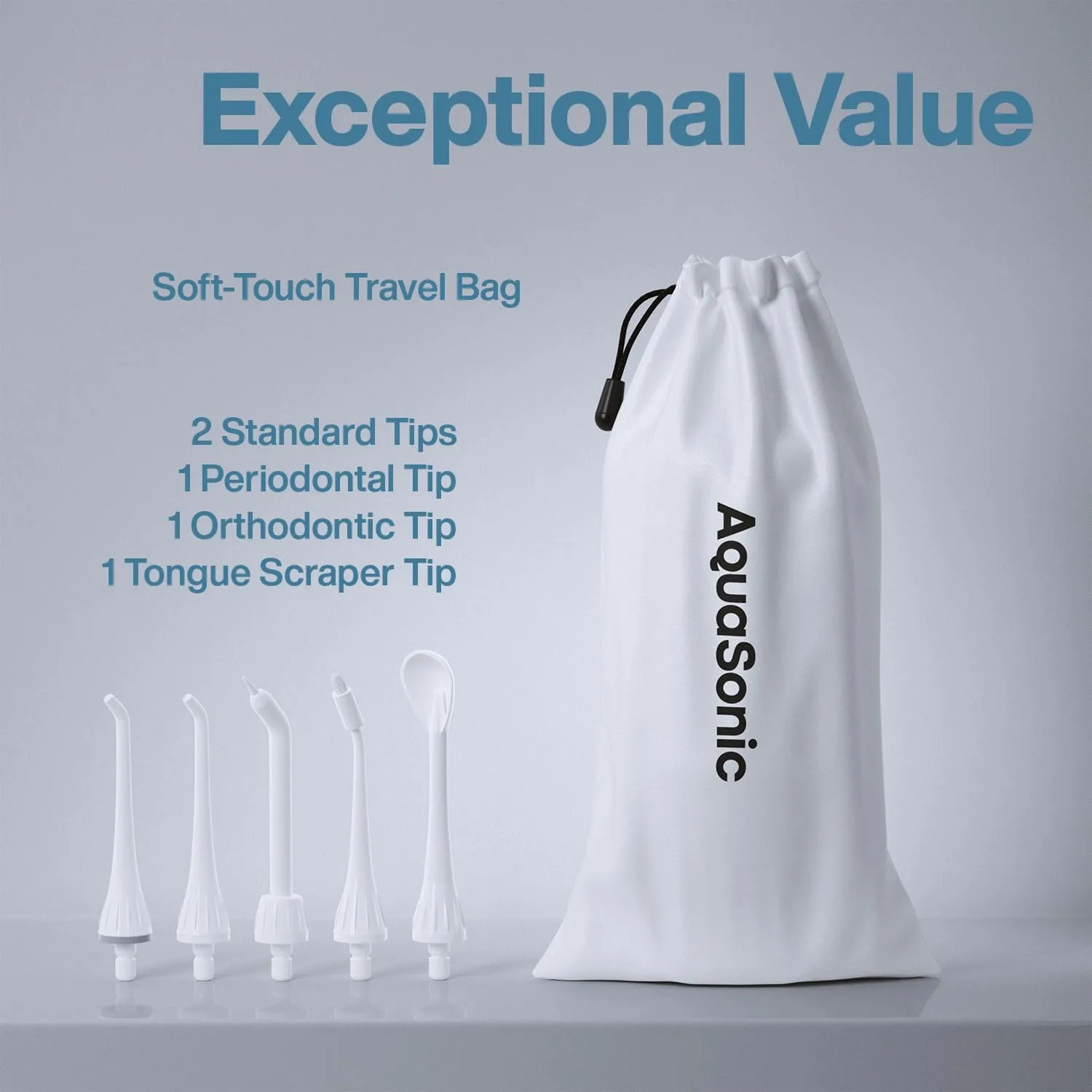 AquaSonic Water Flosser - Cordless Rechargeable Water Flossers for Teeth Cleaning - Waterproof Aqua Flosser, Portable Oral Irrigator for Dental Cleaning with 5 Jet Tips – Braces Home Travel