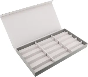 Asixxsix Sunglasses Organizer, 15 Slots Eyeglasses Eyewear Display Case, Velvet Eyeglasses Watches Bracelets, Earrings Jewelry Display Organizer Tray Box Collection Case for Women Men