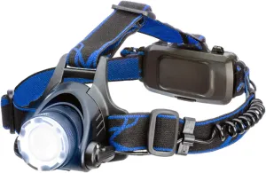 ASR Outdoor 1000 Lumen Zoom Rechargeable Pivoting Headlamp 3 Stage Light