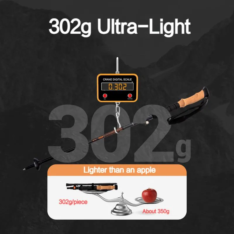 ATEPA Alpenstock Ultra-Light Trekking Poles - Pair