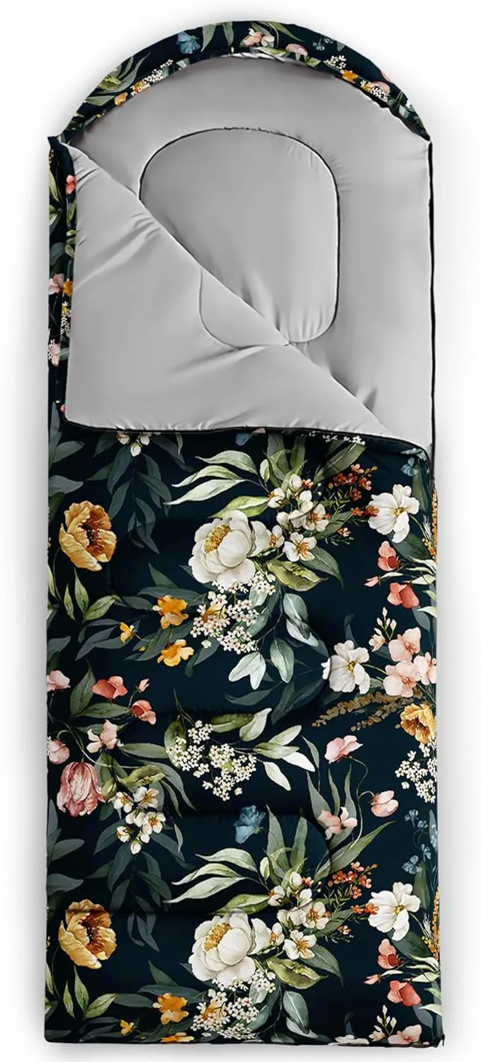 Axolotl Black Cats Sleeping Bag for Kids Adults–Lightweight Warm Cold Weather Sleeping Bags,Waterproof Portable Sleeping Bag for Camping,3 Season Cold Weather Sleeping Bag,Sleeping Bag for Hiking