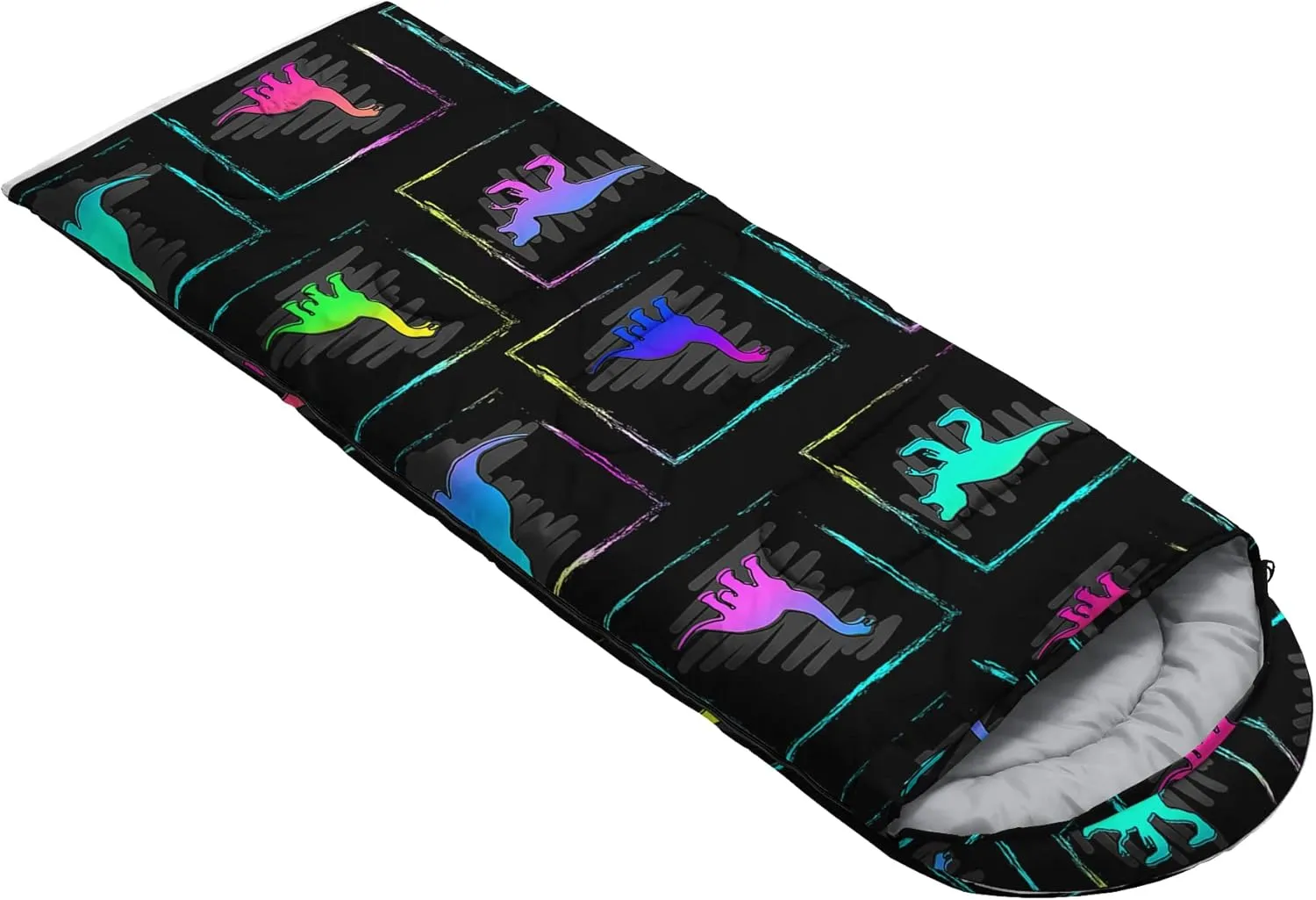 Axolotl Hiking Sleeping Bag for Kids–Lightweight Warm Cold Weather Sleeping Bags,Waterproof Portable Sleeping Bag Hiking and Backpacking Sleeping Bag,3 Season Cold Weather Sleeping Bag Fit Boys,Black