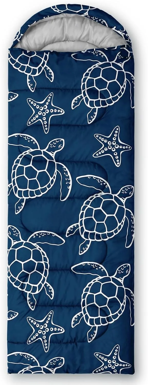 Axolotl Kawaii Sheep Sleeping Bag,3 Season Warm and Cool Weather Moon and Star Sleeping Bags for Kids Girls Teens,Cloud Waterproof Lightweight Sleeping Bags for Traveling,Outdoors Camping Equipment