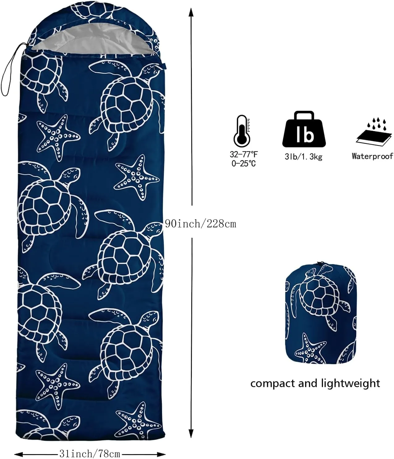Axolotl Kawaii Sheep Sleeping Bag,3 Season Warm and Cool Weather Moon and Star Sleeping Bags for Kids Girls Teens,Cloud Waterproof Lightweight Sleeping Bags for Traveling,Outdoors Camping Equipment