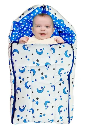 Baby Cotton Printed Sleeping Bag with Zip (Pack Of 1)
