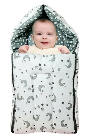 Baby Cotton Printed Sleeping Bag with Zip - Pack Of 1(Royal Blue)