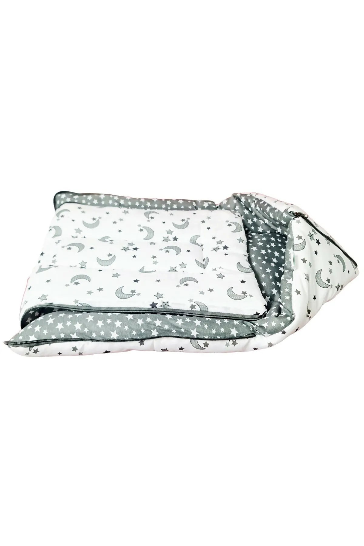 Baby Cotton Printed Sleeping Bag with Zip - Pack Of 1(Royal Blue)