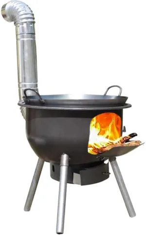 Bad RequestCamping Wood Burning Stove, Stainless Steel Compact Portable Foldable Mini Mult Fuel Camp Stove with Storage Bag,Steel,S14*14 * 21cm