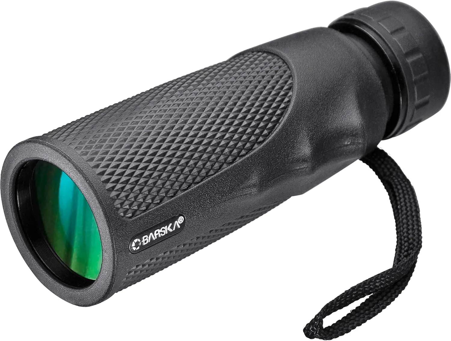 Barska Blackhawk Waterproof Monocular – Compact, Fogproof, Multi-Coated Optics, Slip-Resistant Grip for Birding, Hiking, Sports, Concerts & Outdoor Use