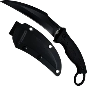 BATTLBOX Doug Marcaida Designs K-TAC Fixed Blade Karambit, 3.15in D2 Steel Curved Blade, Finger Ring Handle, Multi-Position Sheath, EDC, Camping, Hiking, Outdoors
