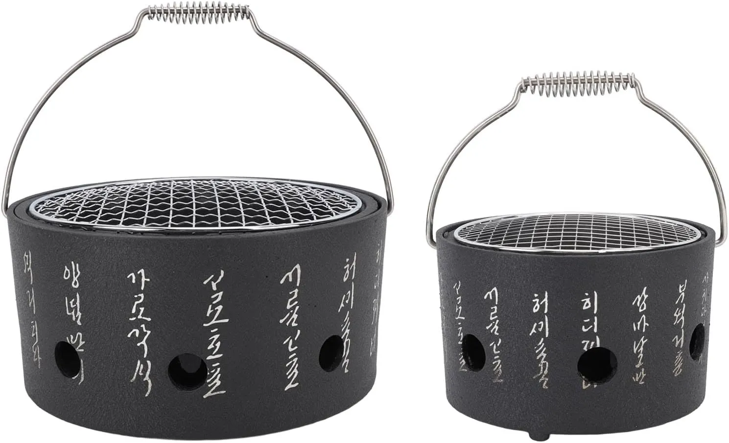BBQ Stove, Barbecue Charcoal Grill Stainless Steel Folding Portable BBQ Tool Kits for Outdoor Cooking Camping Hiking Picnics Tailgating Backpacking or Any Outdoor Event(Large)