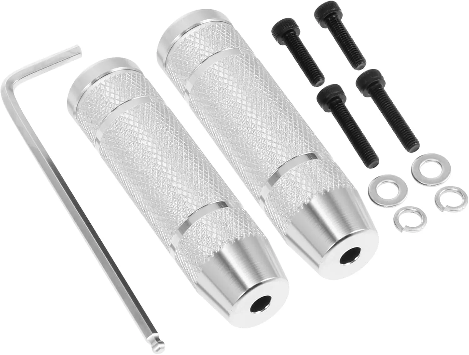 BESPORTBLE 1 Pair Stunt Pedals for Bicycles Rear Axle Aluminum Alloy Bike Pegs Anti-Slip Grooves