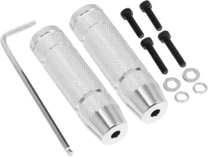 BESPORTBLE 1 Pair Stunt Pedals for Bicycles Rear Axle Aluminum Alloy Bike Pegs Anti-Slip Grooves