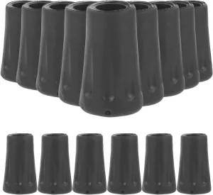 BESPORTBLE 24pcs Trekking Pole Tips Replacement Rubber Tips for Metal Cane/Walking Sticks Non-Slip Foot Covers for Hiking Poles