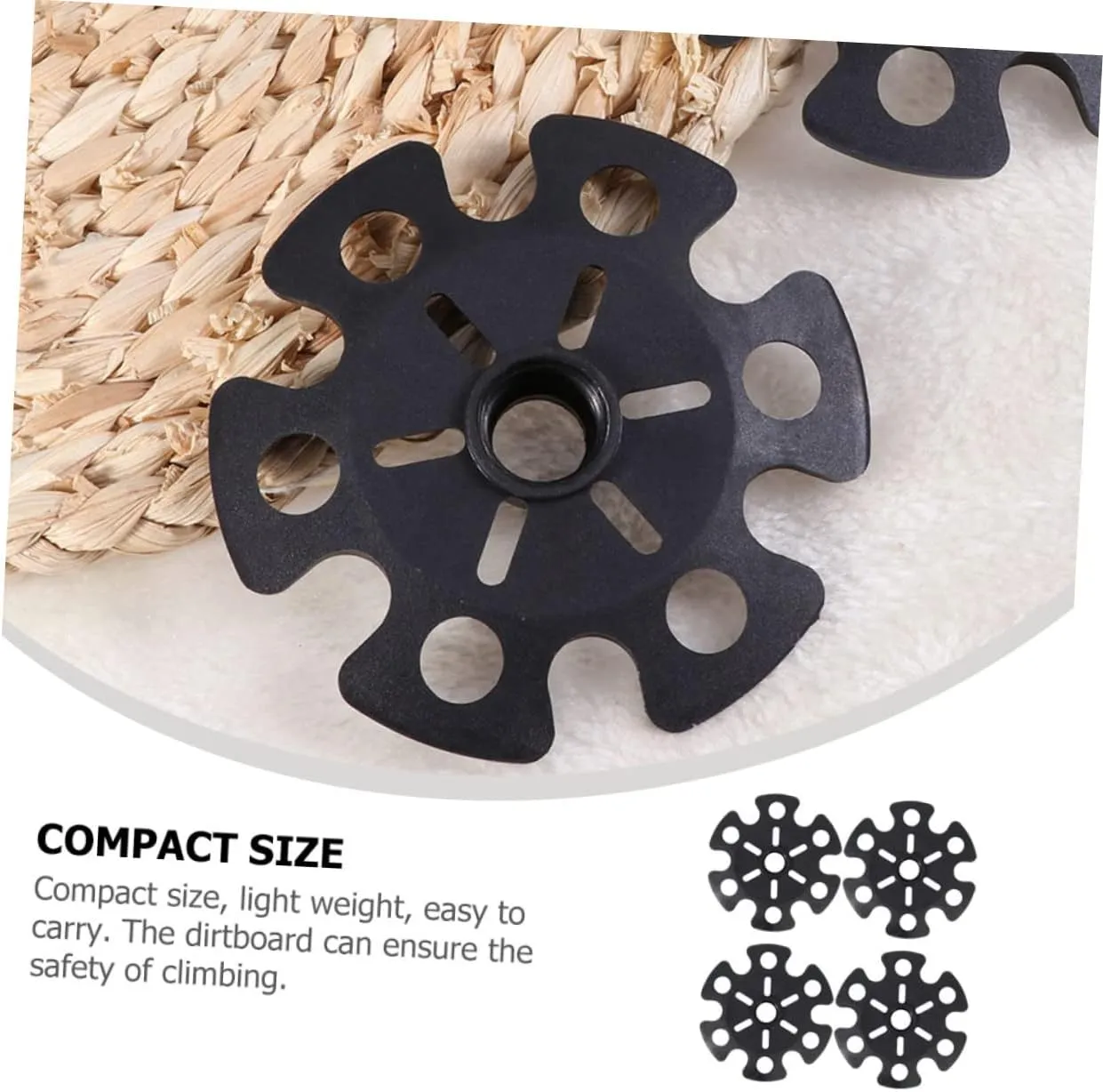 BESPORTBLE Alpenstock Snowflake Climbing Cane Pad Walking Stick Basket Pole Protective Cover Mud Guard Pad Trekking