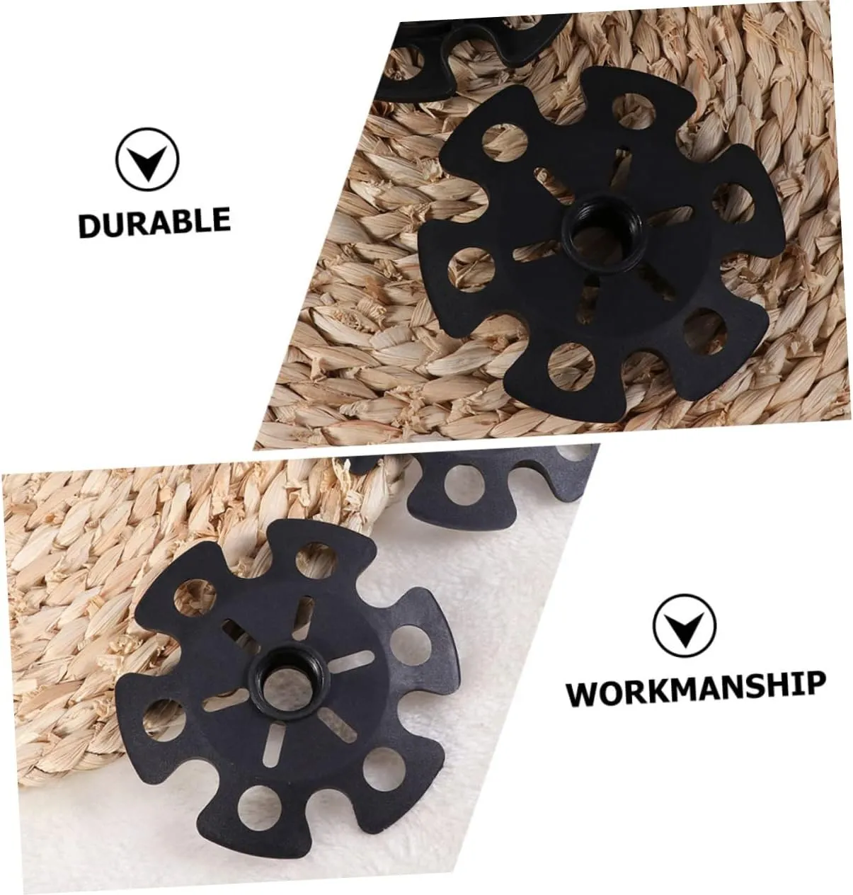 BESPORTBLE Alpenstock Snowflake Climbing Cane Pad Walking Stick Basket Pole Protective Cover Mud Guard Pad Trekking