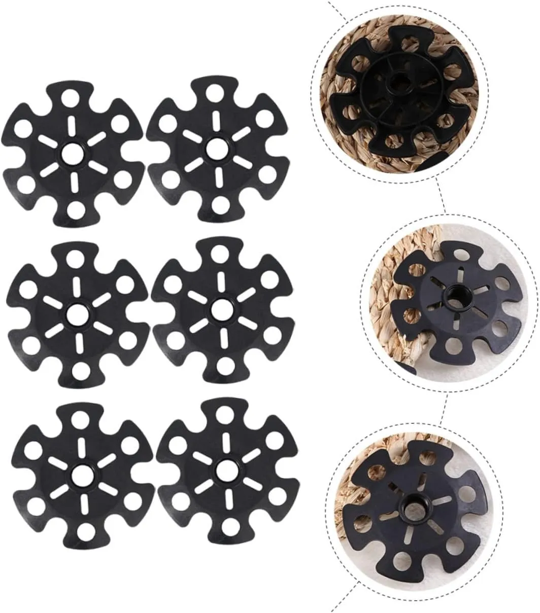 BESPORTBLE Alpenstock Snowflake Climbing Cane Pad Walking Stick Basket Pole Protective Cover Mud Guard Pad Trekking