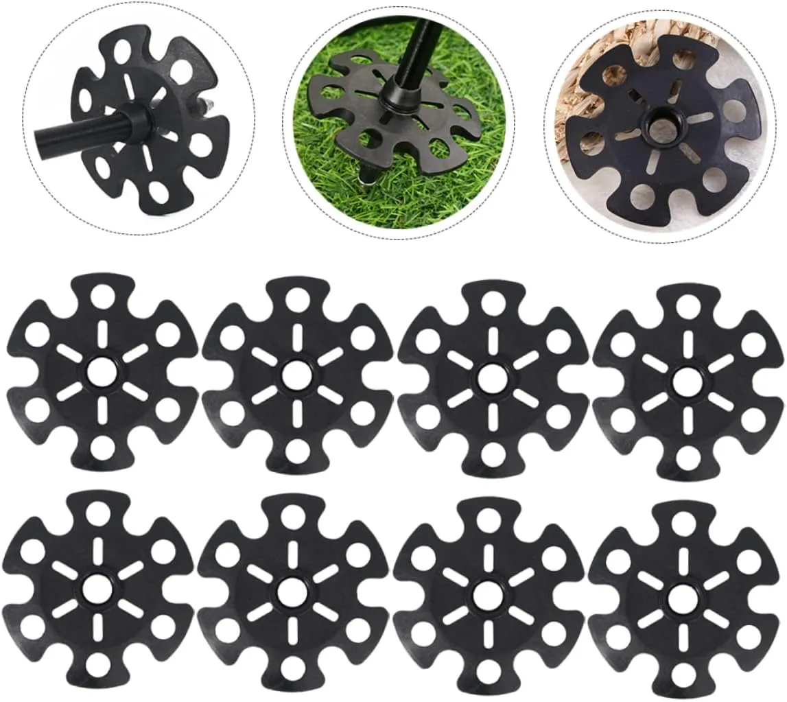 BESPORTBLE Alpenstock Snowflake Climbing Cane Pad Walking Stick Basket Pole Protective Cover Mud Guard Pad Trekking