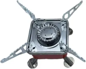 BESPORTBLE Camping Gas Stove Folding Gas Stove Picnic Cooking Stove Stainless Steel Ultralight Portable Outdoor Gas Stoves for Hiking Traveling BBQ