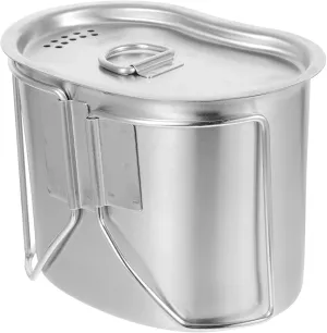 BESPORTBLE Stainless Steel Cup Camping Cookware Mini Pot for Outdoor Backpacking Hiking