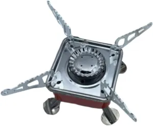 BESPORTBLE Stove for Camping Windscreen Included Portable Gas Cooker Durable Stainless Steel Lightweight Foldable